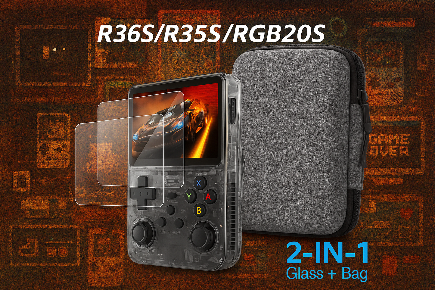 Protection Pack – Screen Glass & Storage Bag