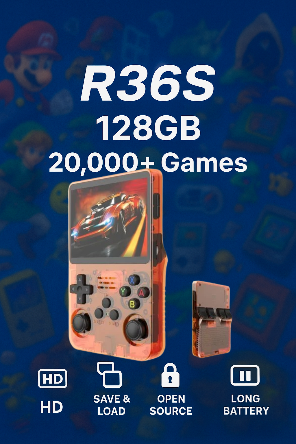 🎮 Retro  Game Console 128GB