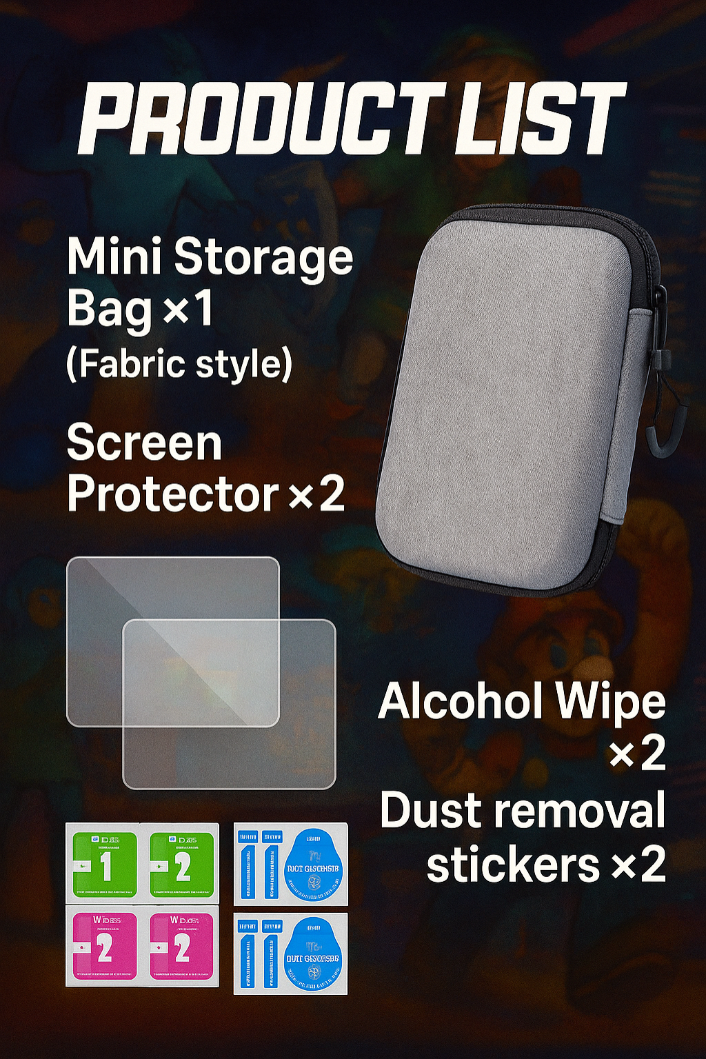 Protection Pack – Screen Glass & Storage Bag