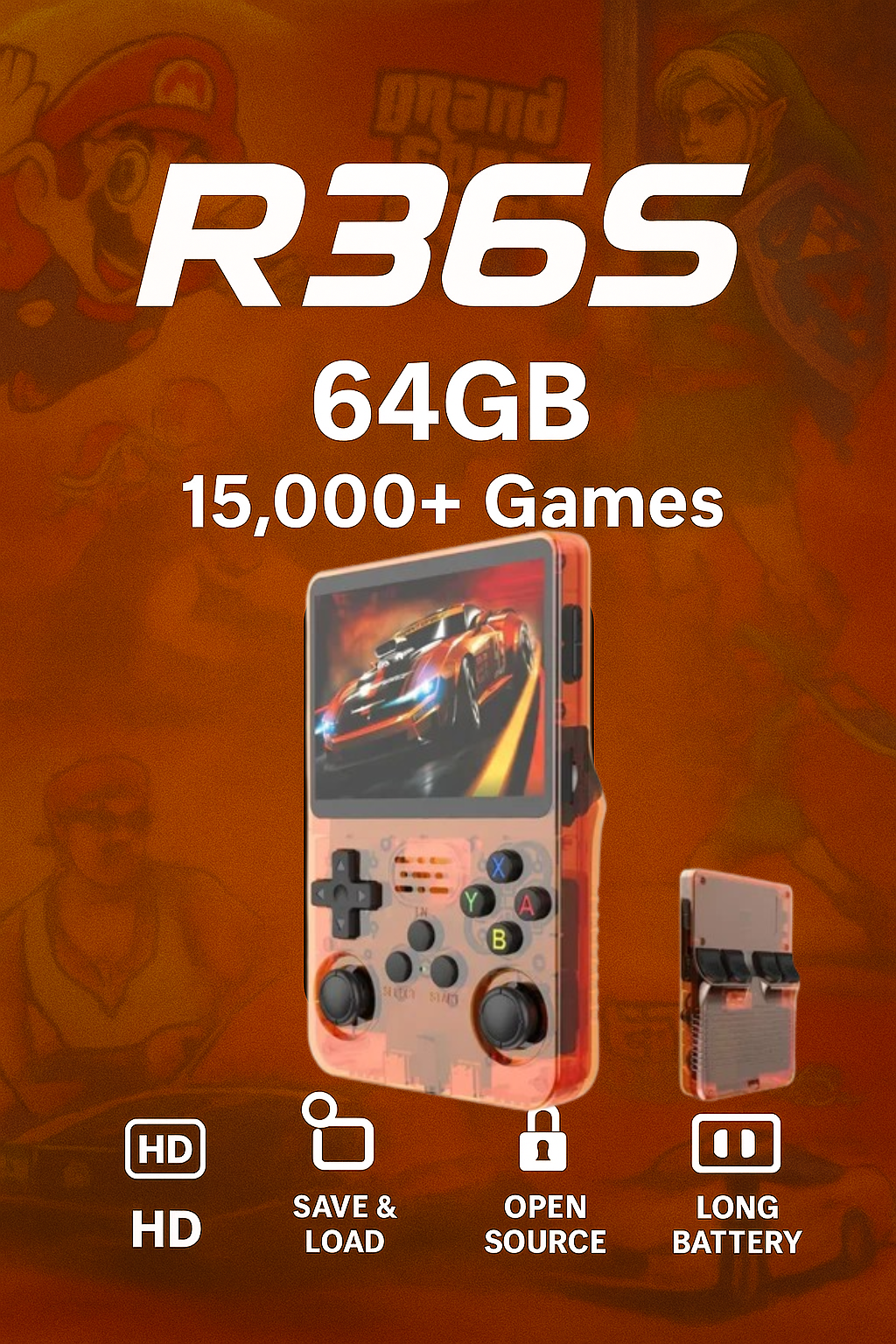 🎮 Retro Handheld Game Console