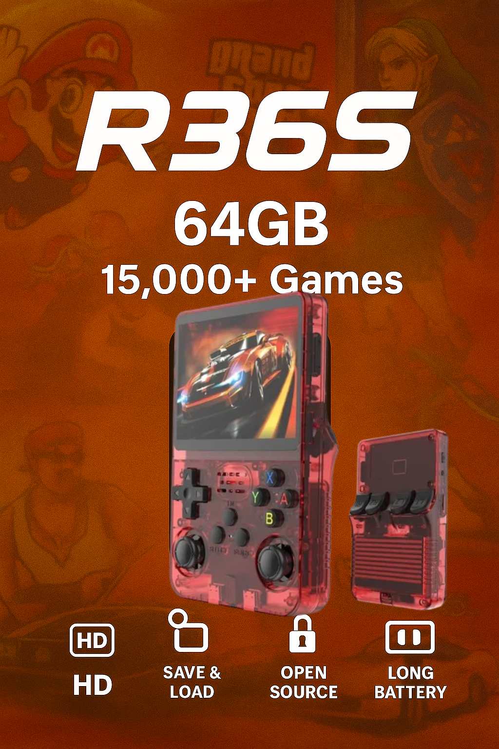 🎮 Retro Handheld Game Console