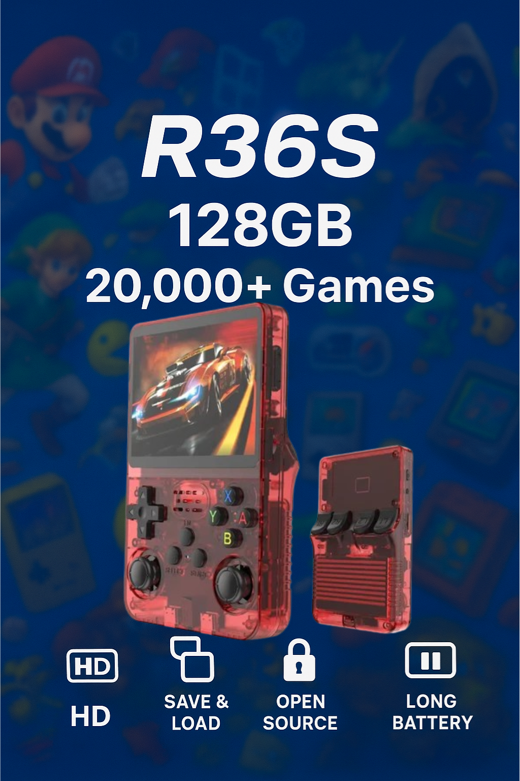 🎮 Retro Handheld Game Console