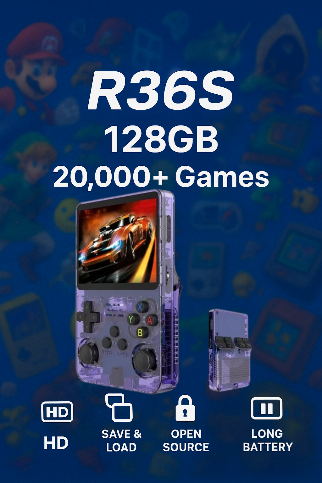 🎮 Retro  Game Console 128GB