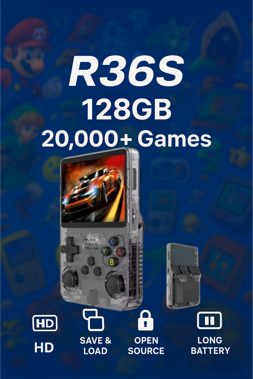 🎮 Retro  Game Console 128GB