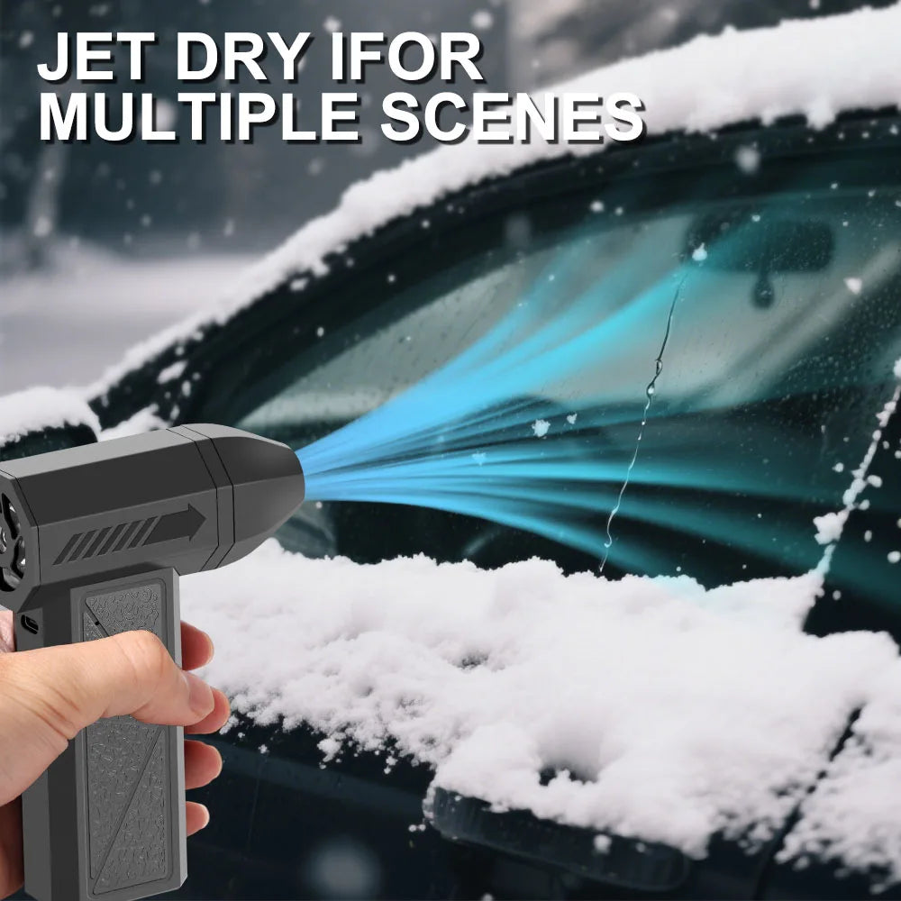 Powerful Electric Air Duster: 130000RPM & 80W Portable Car Washer for Effortless Interior Cleaning