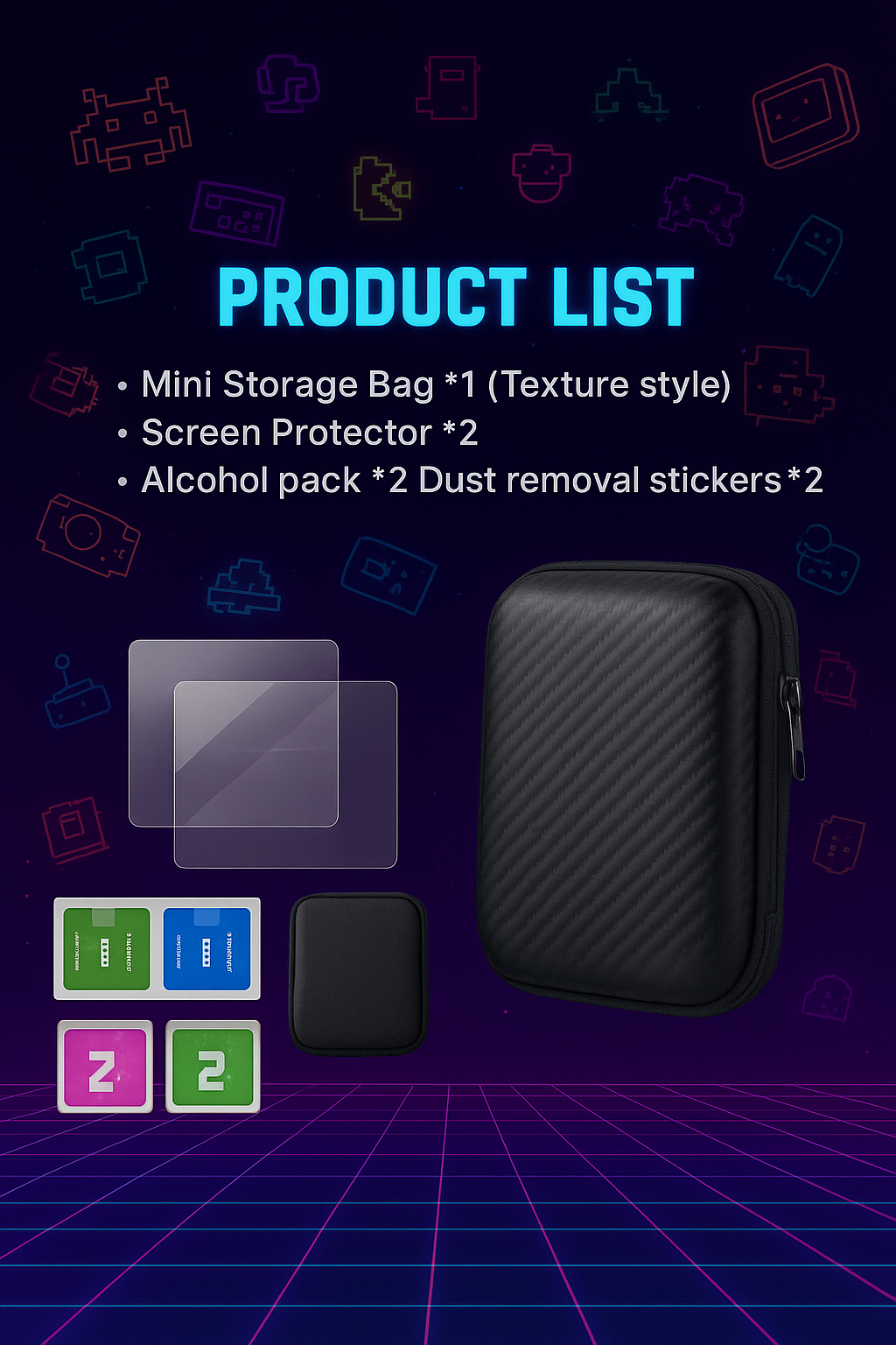 Protection Pack – Screen Glass & Storage Bag